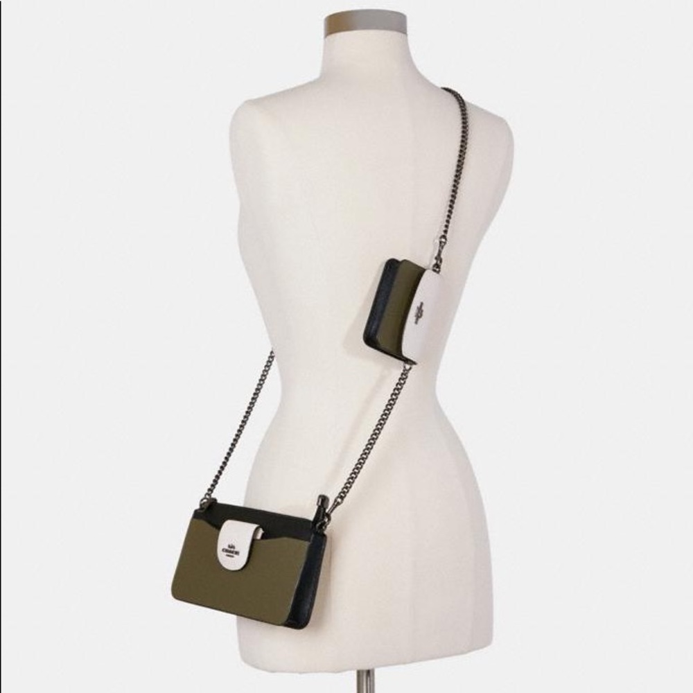 🎀 Coach Poppy Crossbody In Colorblock - Picture 8 of 10